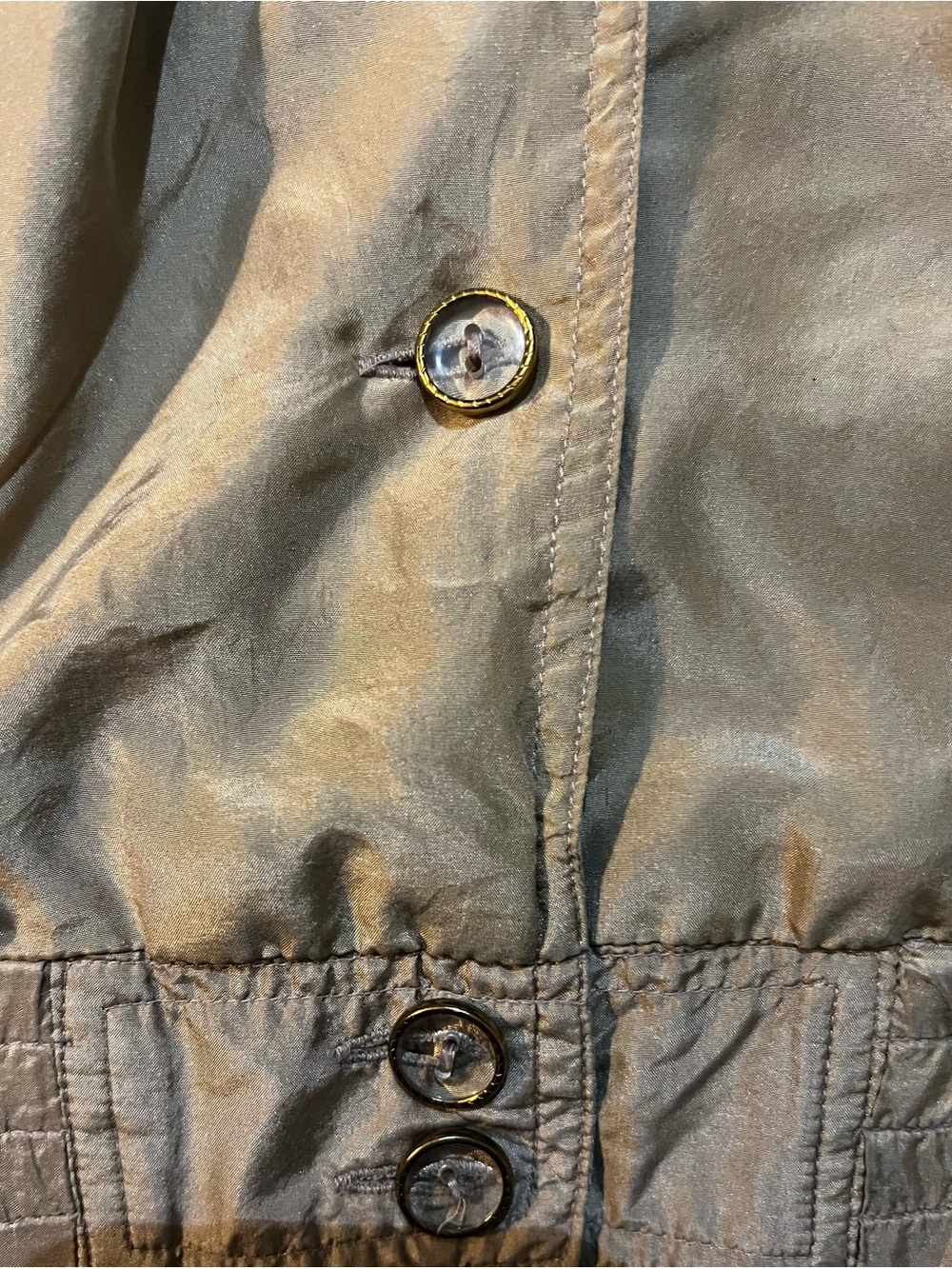 Blair Silk Jacket in Light Gold - Picture 4 of 4